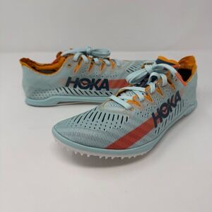 Hoka Cielo X‎ MD Shoes Size 8.5 Track Spike Blue Glass Yellow Colorway Women's